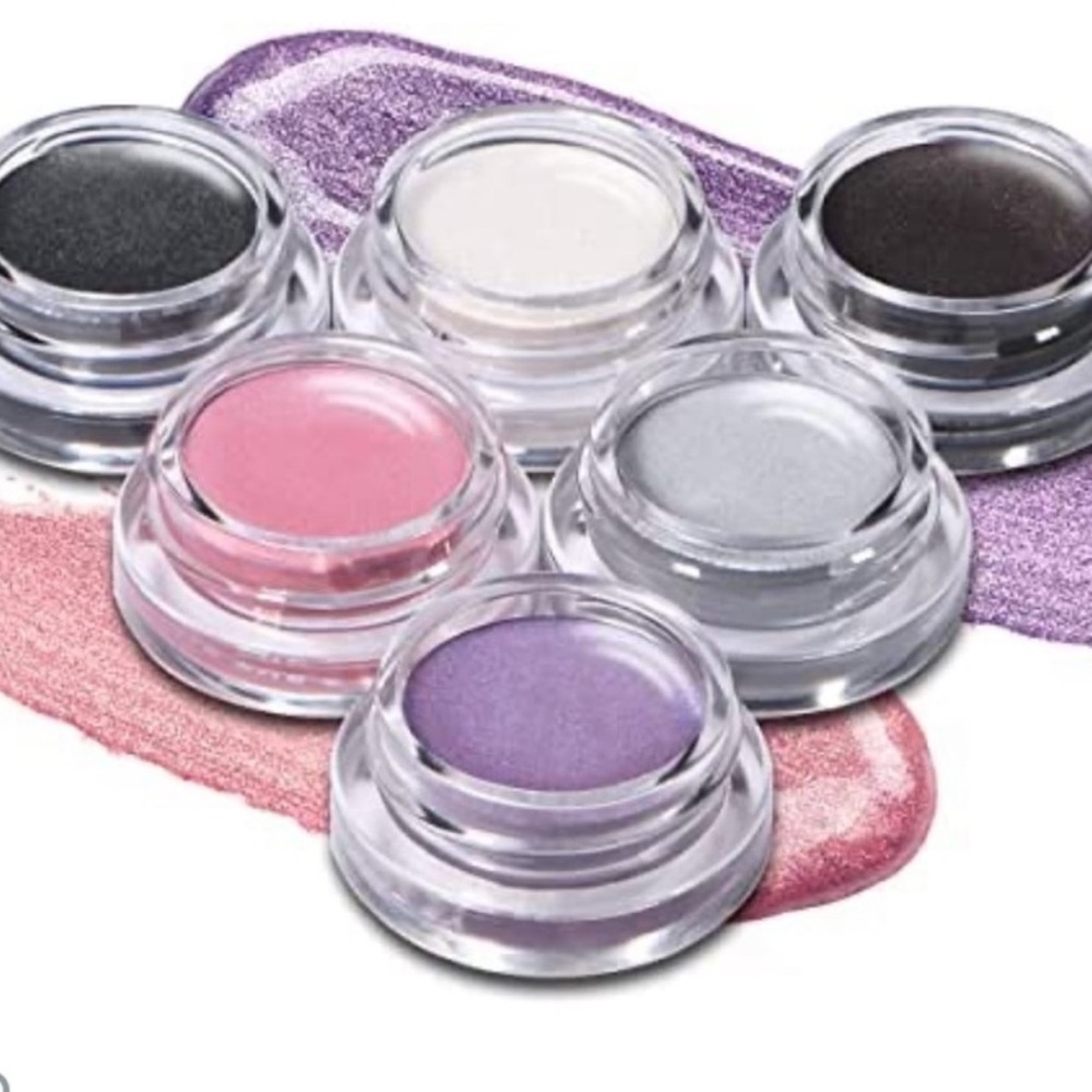 Luxaza Colour Crème Eyeshadow 6 Piece Purple Black White Pink Set New in Box